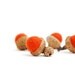 Felted Acorns, orange saffron autumn fall thanksgiving nature woodland decor ecofriendly