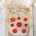 Vintage Red Bakelite and Lucite Buttons