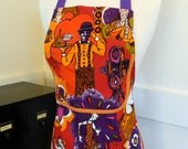 Up-Cycled Women's Apron - Roaring 20's Print