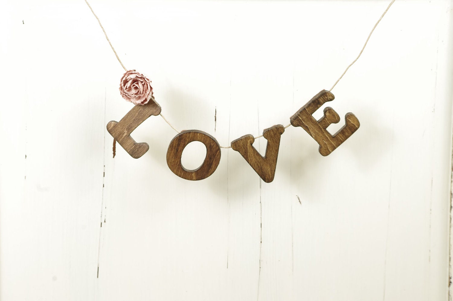 Mocha LOVE Banner for Wedding - Garland - Sign for Wedding