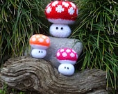 Knit Softie Pattern Mushroom amigurumi Toy or Pincushion - PDF Toadstool knitting polka dot - photo tutorial