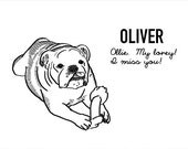 Custom Pet Sketch Dog Cat Art