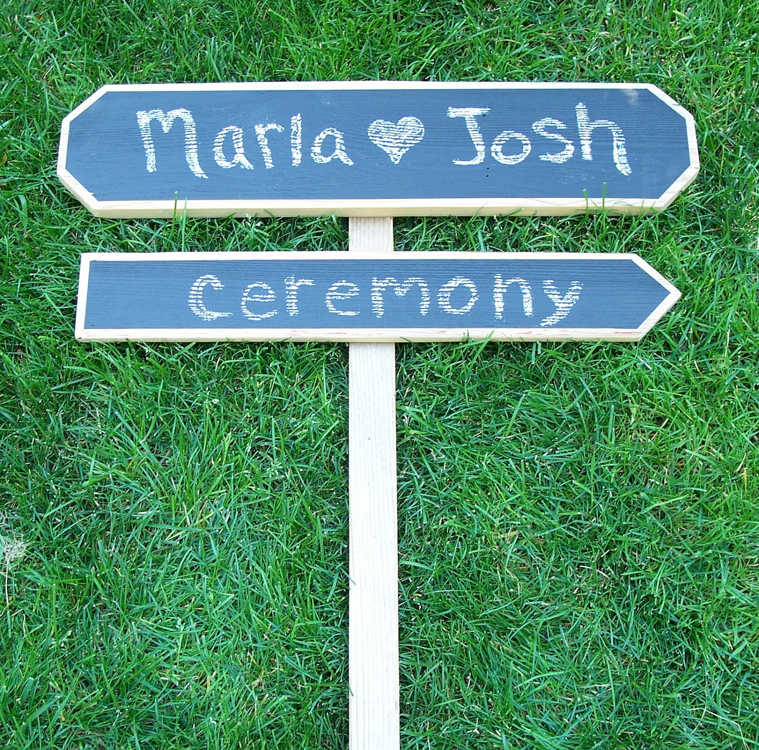 DIY Wood Wedding Signs, Chalkboard Wedding Sign Kit, Wedding Arrow Signs Set of Two, Indoor or Outdoor Wedding Signs