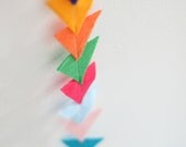 Multi-Colour Triangular Felt Garland