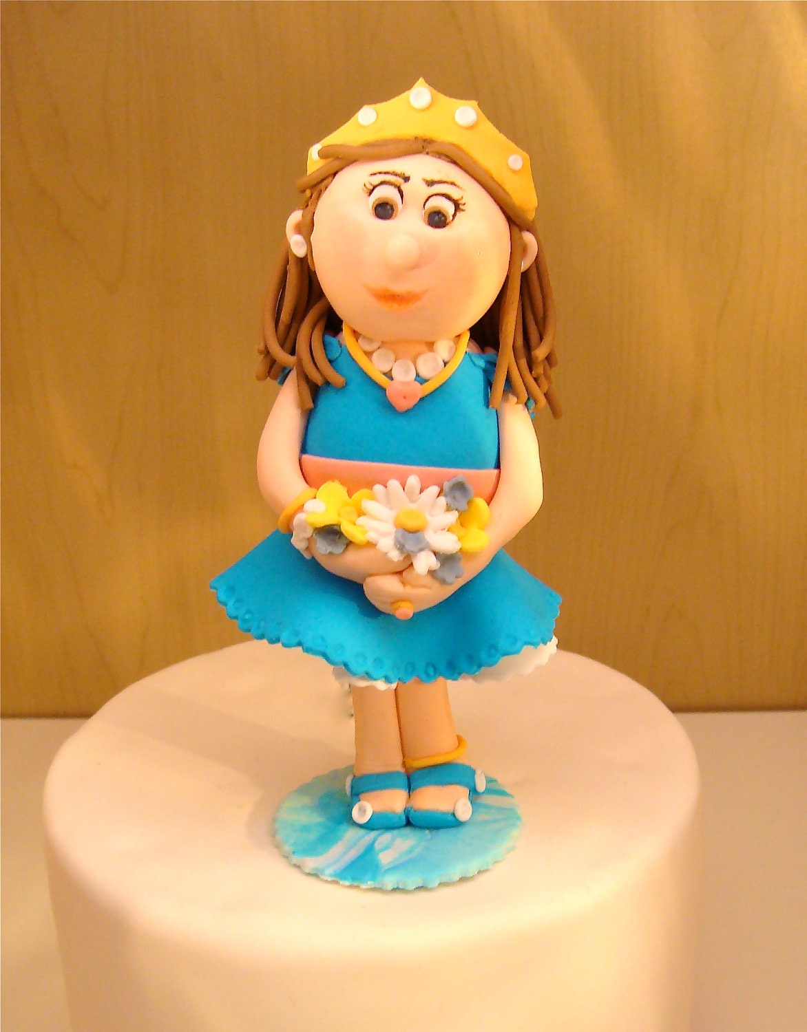 Custom Edible Fondant Princess Cake Topper