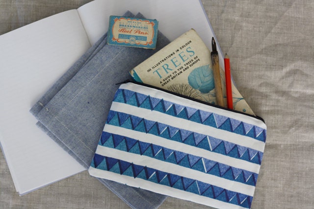 Triangle Zip Bags - Two Colours