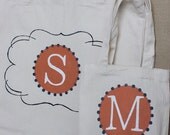1 " CLASSIC TOTE"  Bag -Wedding Tote Bag - Monogrammed Tote Bag - Bridesmaid Tote bag - favors - Market Tote