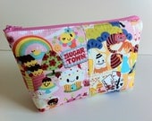 Cosmetic pouch, makeup bag, kawaii bag by Tomodachi Kitty (Ready to Ship)