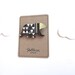 Geometric Bear Brooch Black ' Harlequin Bear '