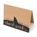 I Love You More Than Shark Week, Snarky Greeting Card, Handwritten Calligraphy, Negative Space Design, Brown Kraft, Single