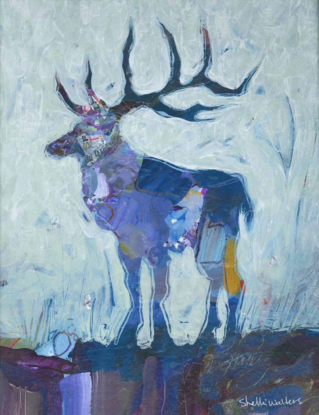Elk Deer Original Painting