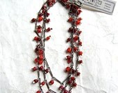 Vintage Venetian Whitehearts Necklace