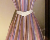 Stunning HENRY ROSENFELD 1950's STRIPED Dress