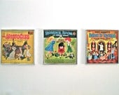 Vintage Children's Albums Framed Nursery Art Records SALE