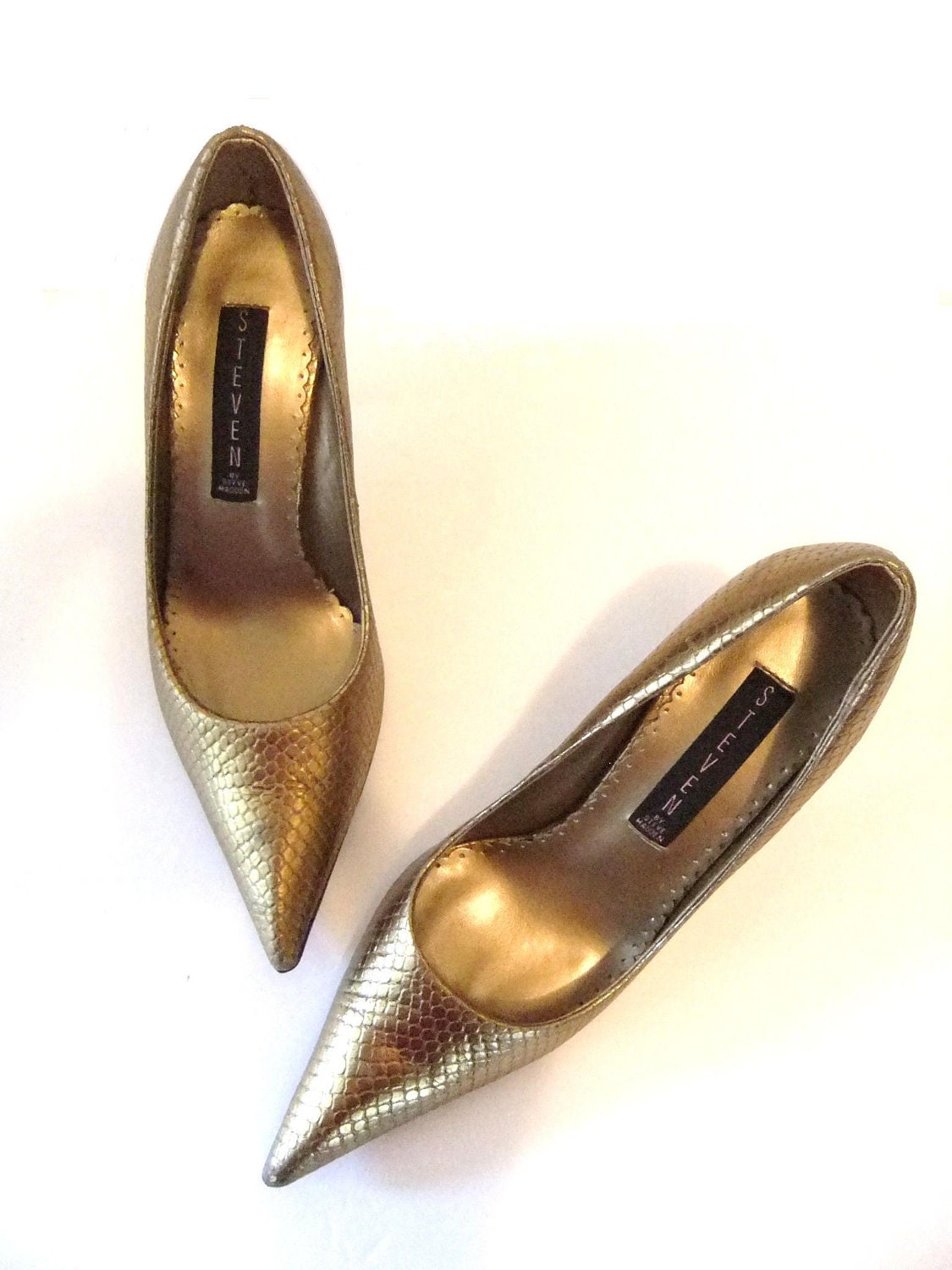 Gold Stiletto Shoes