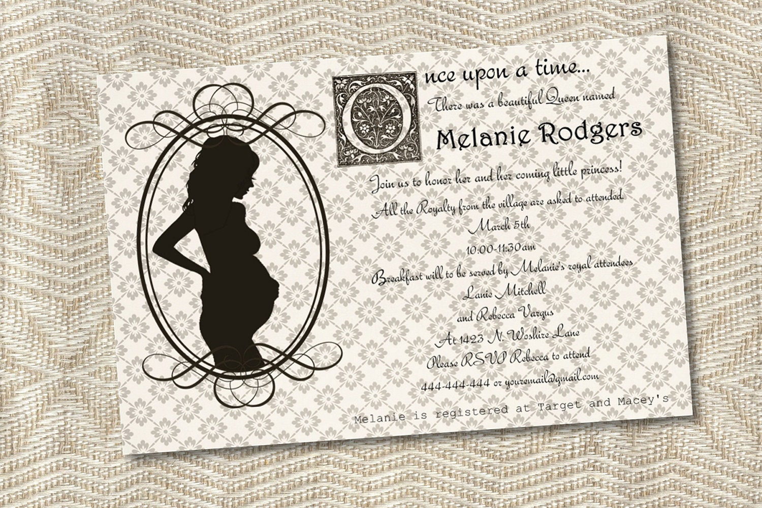 Buy evite announcements - Beautiful baby shower invitation or announcement (digital file only)