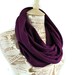 SALE Spring Infinity Scarf Plum Purple Eggplant Aubergine