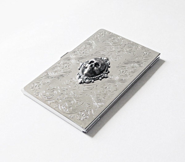 Men's Accessories Popular Gifts---Hamlet's Yorick: Business Card Case--Father's Day gift. Groomsmen Gift