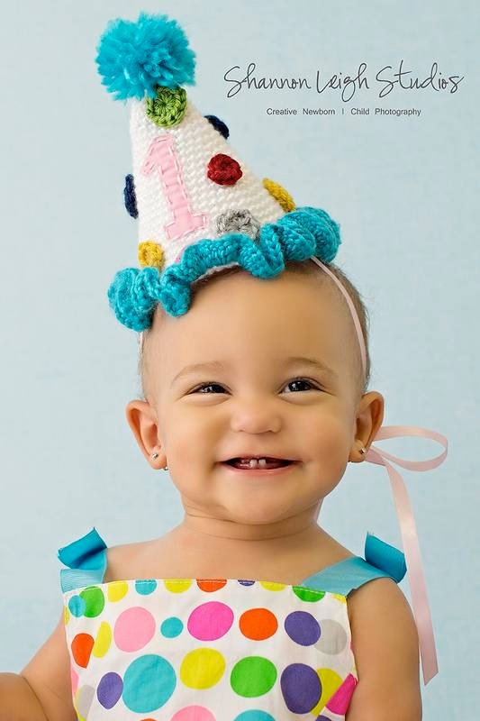 Instant Download - PDF Party Hat Crochet Pattern - Birthday Hat - photography prop - baby hat - cone hat