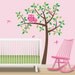 Owl Tree Decal  - Nursery Wall Decals - Custom Colors to match YOUR Crib Bedding - Owl Nursery Theme