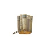 SAND 1930s  Vintage Decorative Books, Wedding Decor, Book Collection Sets, Antique, Instant Library,  Book Decor, Photo Prop, beige brown