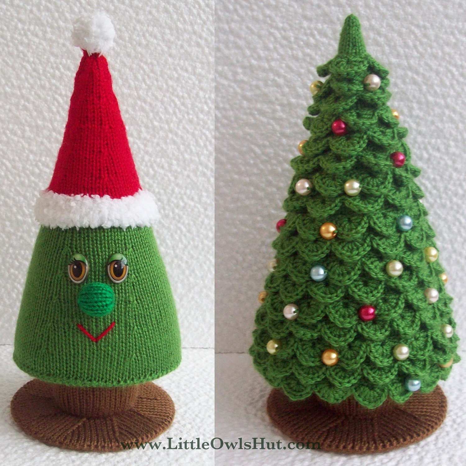 Crochet  and Knitting Christmas Tree Pattern  Amigurumi. New Year pattern by Zabelina (Instant Download)