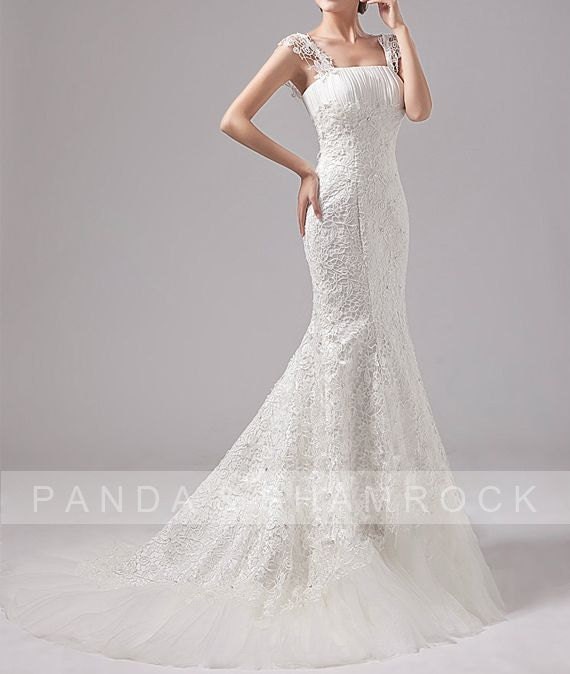 Haidee/wedding gown/bridal dress/bride/custom made/plus size/prom dress/sweetheart neckline/train
