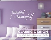 Vinyl Wall Decal - Harry Potter Mischief Managed, Harry Potter, Sirius Black, Prongs