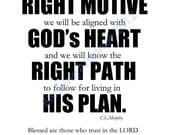 Scripture Art Print Word Art Motive Heart Path Plan Jeremiah 17:7 God Christian Home Decor 8 x 10
