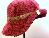 Crochet Hat, Cotton Silk, Bohemian Style,  Fall Winter, Winter Apparel