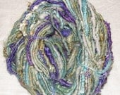 Handspun Bulky, Textured Art Yarn- Meadow Storm