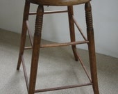 SALE - Thonet Style High Stool - Cane, Wood