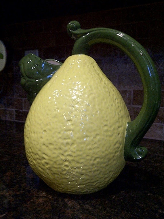 Vintage Lemon Shaped Pitcher
