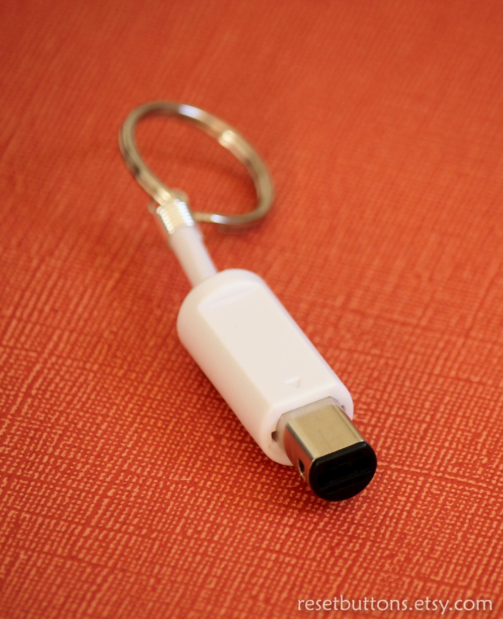 Gamecube Plug Keychain / Key Fob