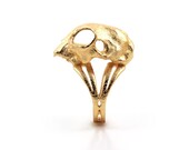 Cat Skull Ring, skull ring, cool rock chic ring, animal skull, fashion goth ring, for the cool boyfriend, for the edgy girlfriend