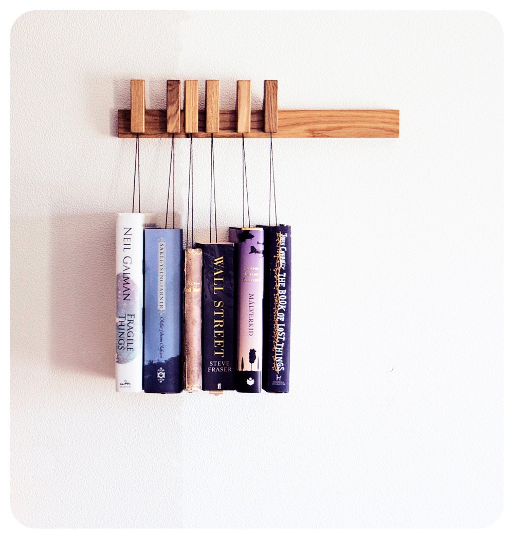 MINI handmade wooden book rack - Oak.