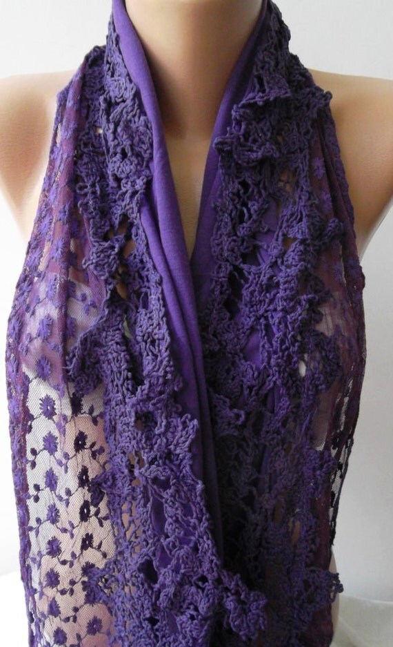 Georgeus Scarf Purple Scarf