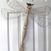 Table Leg Dragonfly Wall or Garden Art- Lacy Metal Woven Wire Wing
