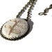 Embroidered Pendant Embroidery necklace Rustic jewelry