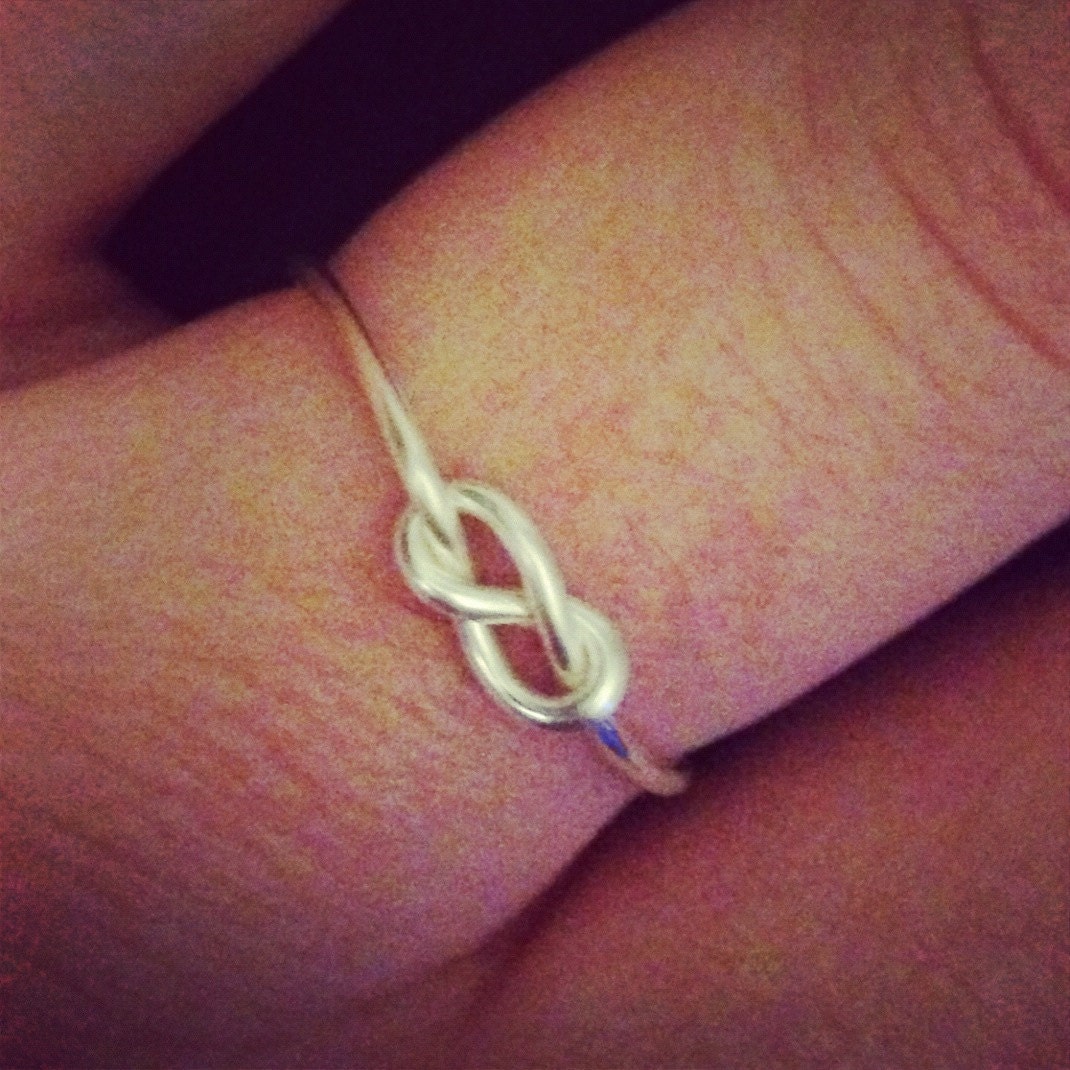 Dainty Infinity Knot Ring- Adjustable