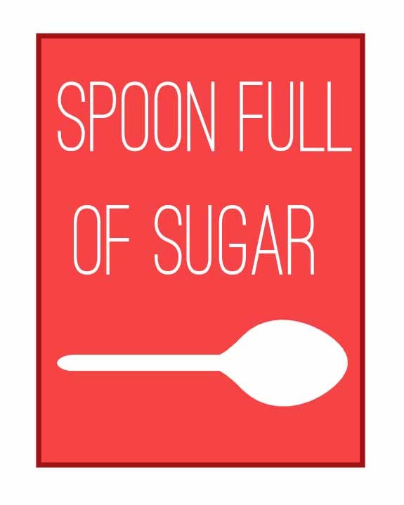 Vertical Spoon Full of Sugar Kitchen Printables