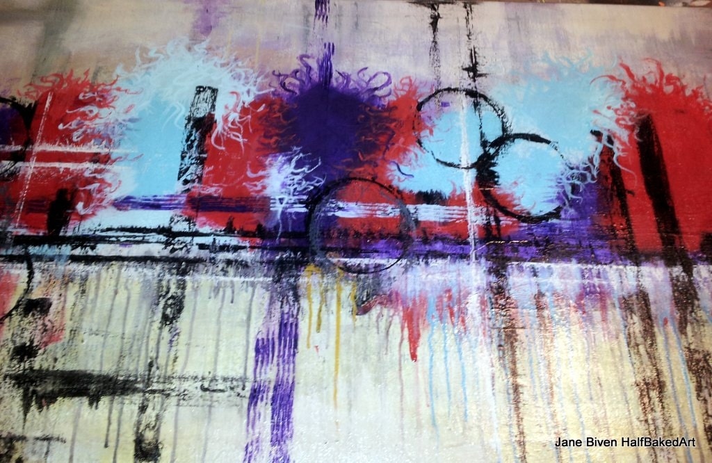 Original Contemporary Abstract Large Canvas