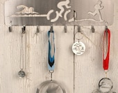 Triathlon "Flow"  One  Medal Display Rack
