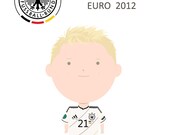 Marco Reus, 4x6" Euro 2012 Card