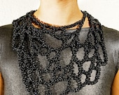 Black Organic Byzantine web bib One of a Kind