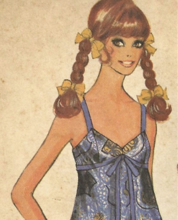 McCall's Dress Pattern 9773 CUTE 1970's Reversible Dress  size 10 UNCUT
