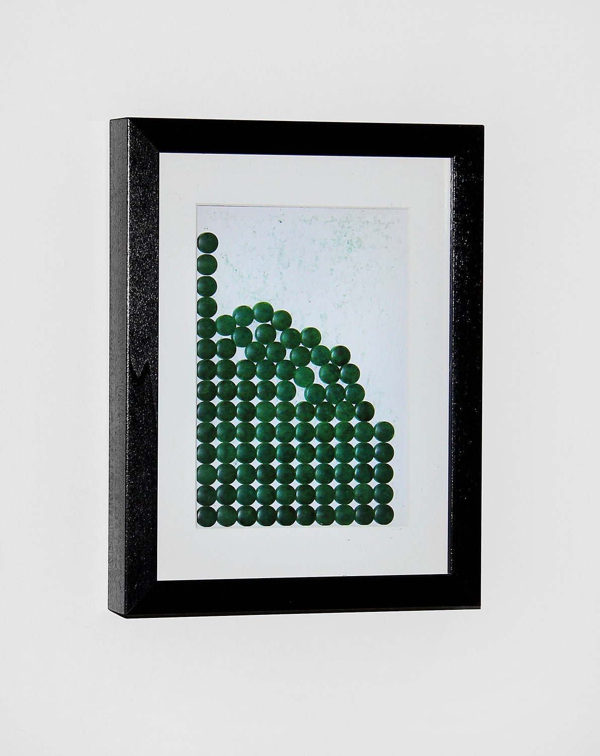 disturbed SPIRULINA PATTERN (FRAMED) special random (Unique 1/1) 8.5 x 11"