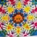 Mandala Tie Dye Habotai Silk Scarf 22"x72"