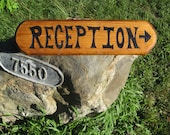 Rustic Wedding RECEPTION Sign, Handmade Woodburned Sign. Reclaimed Wood. CUSTOM Orders Welcome.