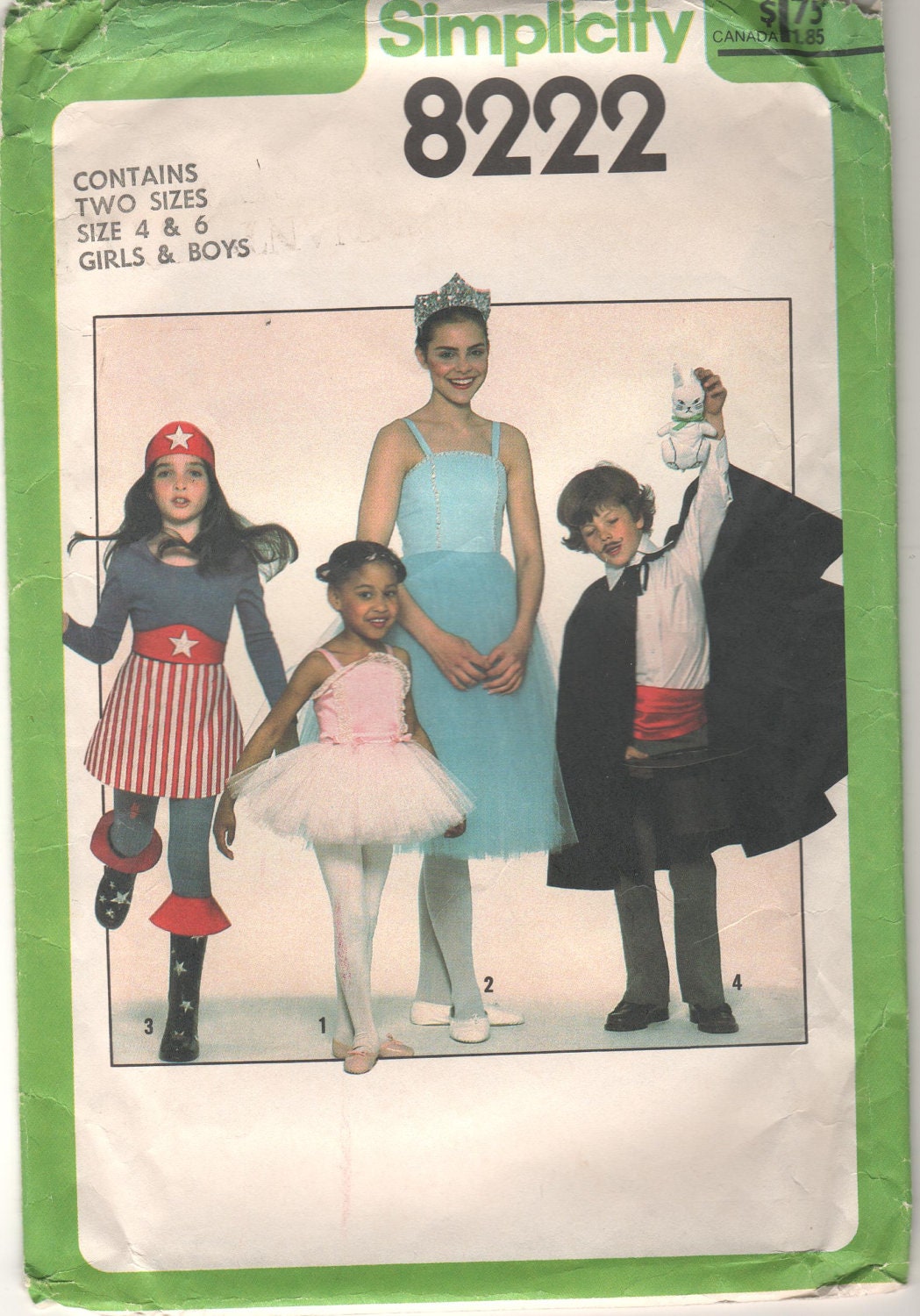 Girls and Boys Costumes  OOP Simplicity 8222